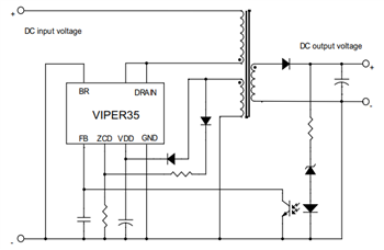 Schematic - STMicroelectronics VIPer35 High Voltage Converters